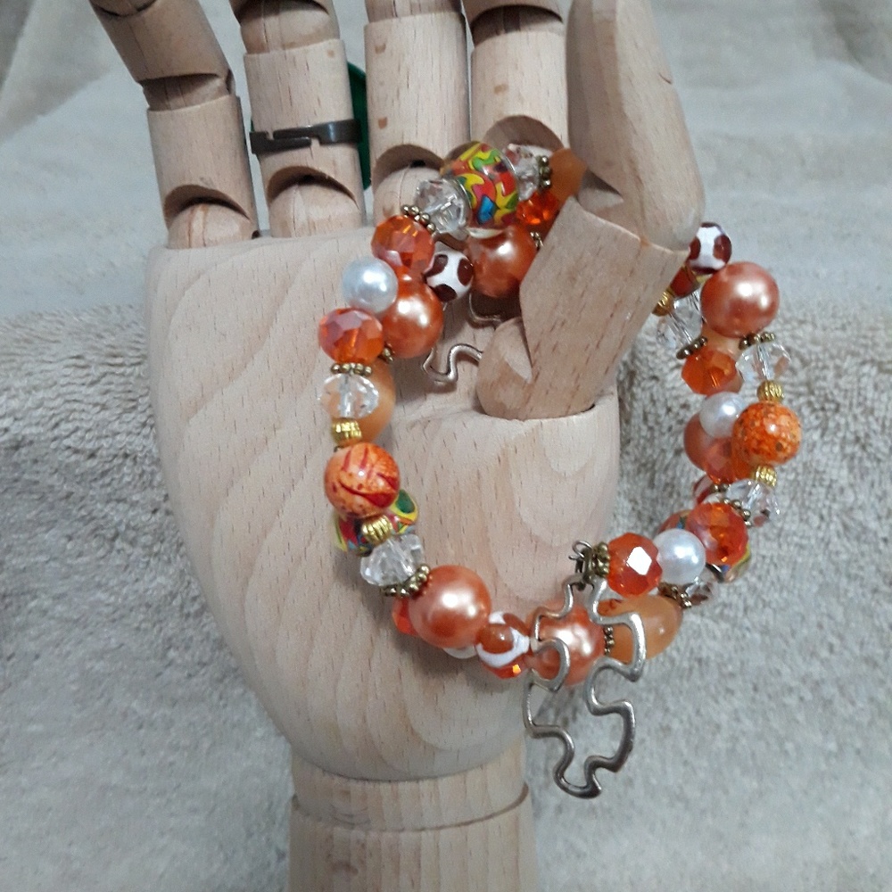 Clearance Sale! Orange Autism Awareness Bracelet